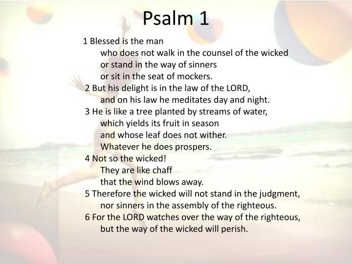 Psalm 1 N Bible Adventure