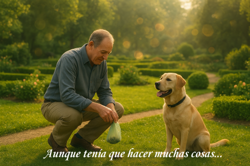 Aunque tenía que hacer muchas cosas