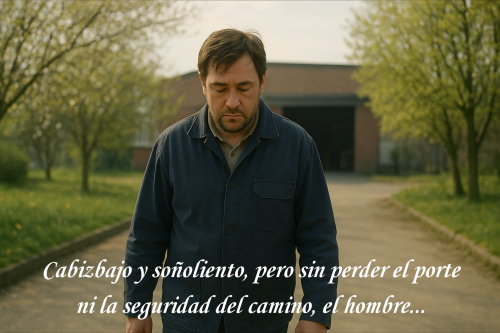 Cabizbajo y soñoliento